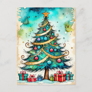 Carte Postale Joyeuses fêtes - Joyeux Noël, tout le monde