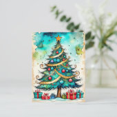 Carte Postale Joyeuses fêtes - Joyeux Noël, tout le monde (Debout devant)