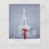 Carte Postale Joyeuses fêtes | Noël à Paris (Devant)