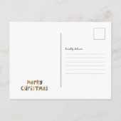 Carte Postale Joyeuses fêtes | Noël classique (Dos)