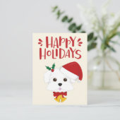 Carte Postale Joyeuses fêtes - Noël maltais mignon (Debout devant)