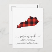 Carte Postale Joyeuses fêtes | Nous avons bougé | Kentucky (Devant / Derrière)