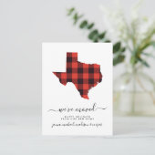 Carte Postale Joyeuses fêtes | Nous avons bougé | Texas (Debout devant)