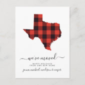 Carte Postale Joyeuses fêtes | Nous avons bougé | Texas (Devant)