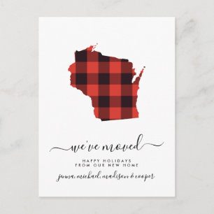 Carte Postale Joyeuses fêtes   Nous avons bougé   Wisconsin