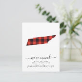 Carte Postale Joyeuses fêtes | Nous avons déménagé | Tennessee (Debout devant)