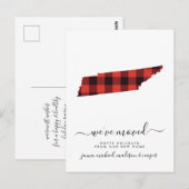 Carte Postale Joyeuses fêtes | Nous avons déménagé | Tennessee (Devant / Derrière)