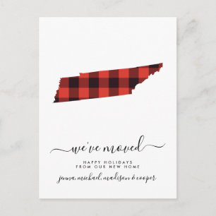 Carte Postale Joyeuses fêtes Nous avons déménagé Tennessee