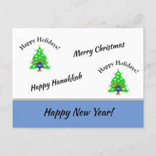 Carte Postale Joyeuses fêtes Nouvel An