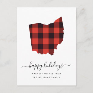 Carte Postale Joyeuses fêtes   Ohio de souhaits chauds