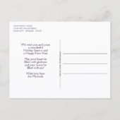 Carte Postale Joyeuses Fêtes personnalisées Hiver Merveilleux Aq (Dos)