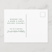 Carte Postale Joyeuses fêtes | Vacances (Dos)