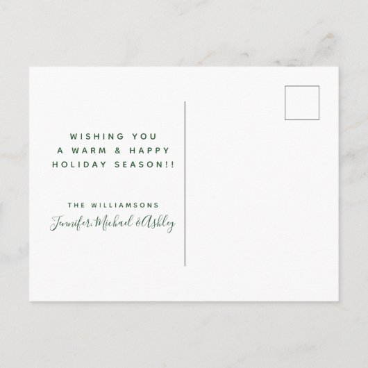 Carte Postale Joyeuses fêtes | Vacances (Dos)