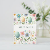 Carte Postale Joyeuses fleurs de Pâques (Debout devant)