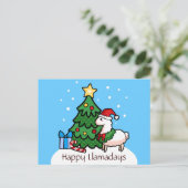 Carte Postale Joyeuses lamadaires (Debout devant)