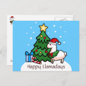 Carte Postale Joyeuses lamadaires (Devant / Derrière)