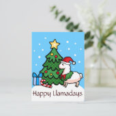 Carte Postale Joyeuses lamadaires (Debout devant)