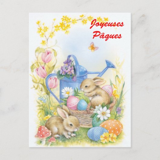 Carte Postale Joyeuses Pâques (Devant)
