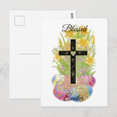 Carte Postale Joyeuses Pâques (Devant / Derrière)