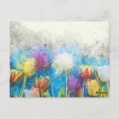 Carte Postale Joyeuses Pâques belles tulipes (Dos)