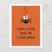Carte Postale Joyeuses Pâques de l'araignée de Pâques OEufs drôl (Devant)
