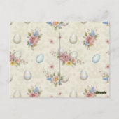 Carte Postale Joyeuses Pâques Lapin Mignon (Dos)