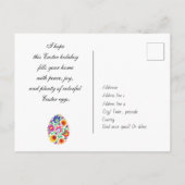 Carte Postale  🥚🐰🥚Joyeuses Pâques (Wycinanki)  personnalisabl (Dos)