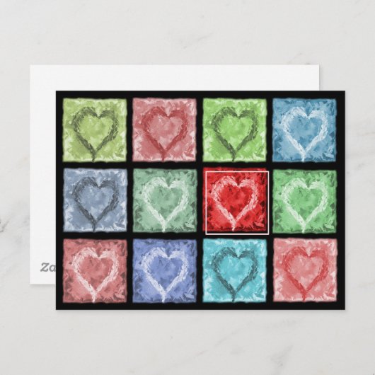 Carte Postale Joyeuses pensées (Devant / Derrière)