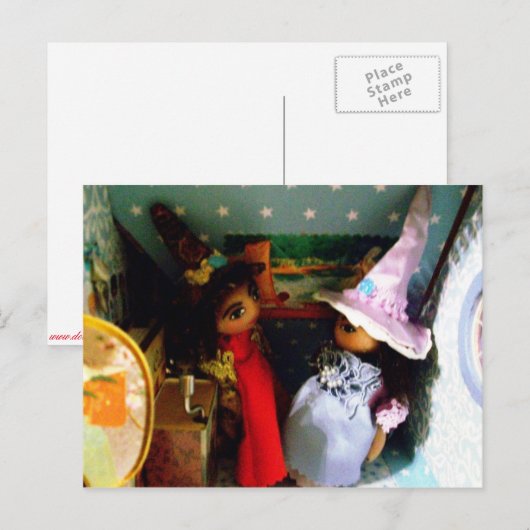 Carte Postale Joyeuses sorcières (Devant / Derrière)