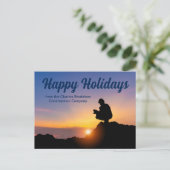 Carte Postale Joyeuses vacances Custom Construction Company Suns (Debout devant)