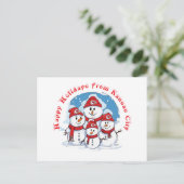 Carte Postale Joyeuses Vacances De Kansas City (Debout devant)