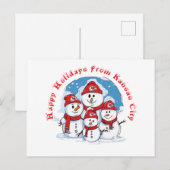 Carte Postale Joyeuses Vacances De Kansas City (Devant / Derrière)