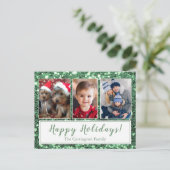 Carte Postale Joyeuses vacances Photo Noël (Debout devant)