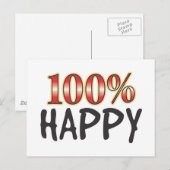 Carte Postale Joyeux 100% (Devant / Derrière)