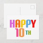 Carte Postale Joyeux 10ème (Devant / Derrière)