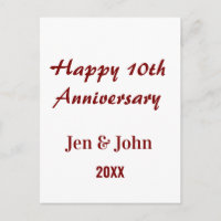 Joyeux 10ème anniversaire de mariage mauve nom sim