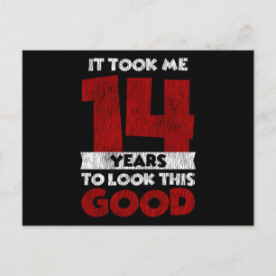 Carte Postale Joyeux 14ème Anniversaire Ça M'a Pris Du Temps Pou