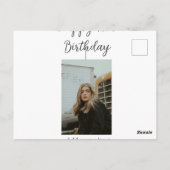 Carte Postale Joyeux 15e anniversaire ajouter nom photo texte mo (Dos)