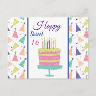 Carte Postale Joyeux 16 ans