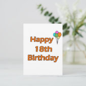 Carte Postale Joyeux 18ème anniversaire (Debout devant)