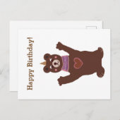 Carte postale Joyeux 1er anniversaire (Devant / Derrière)