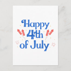 Carte Postale Joyeux 4 juillet