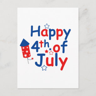 Carte Postale Joyeux 4 juillet