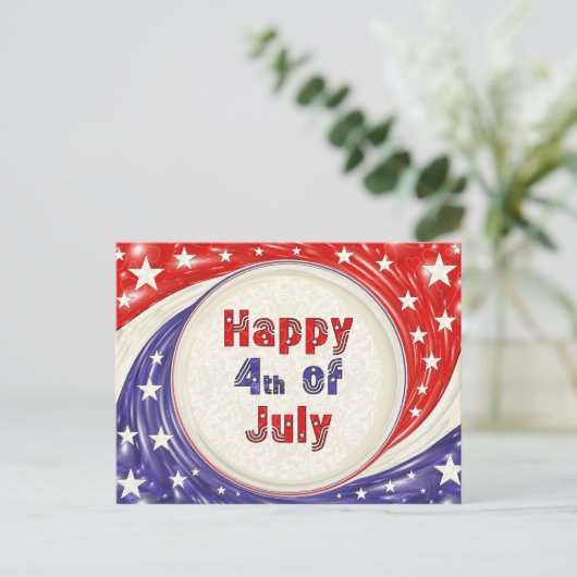 Carte Postale Joyeux 4 juillet (Debout devant)