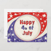 Carte Postale Joyeux 4 juillet (Devant / Derrière)