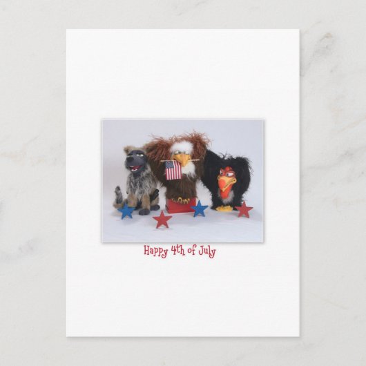Carte Postale Joyeux 4 juillet ! ! ! (Devant)
