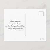 Carte Postale Joyeux 4 juillet à New York (Dos)