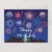 Carte Postale Joyeux 4 juillet à New York (Devant)