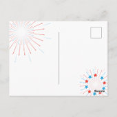 Carte Postale Joyeux 4 juillet Amérique USA Drapeau Patriotique  (Dos)