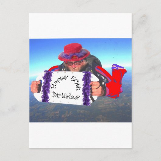 Carte Postale Joyeux 50e anniversaire (Devant)